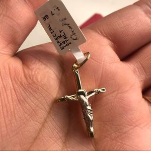 Gold Cross with Jesus